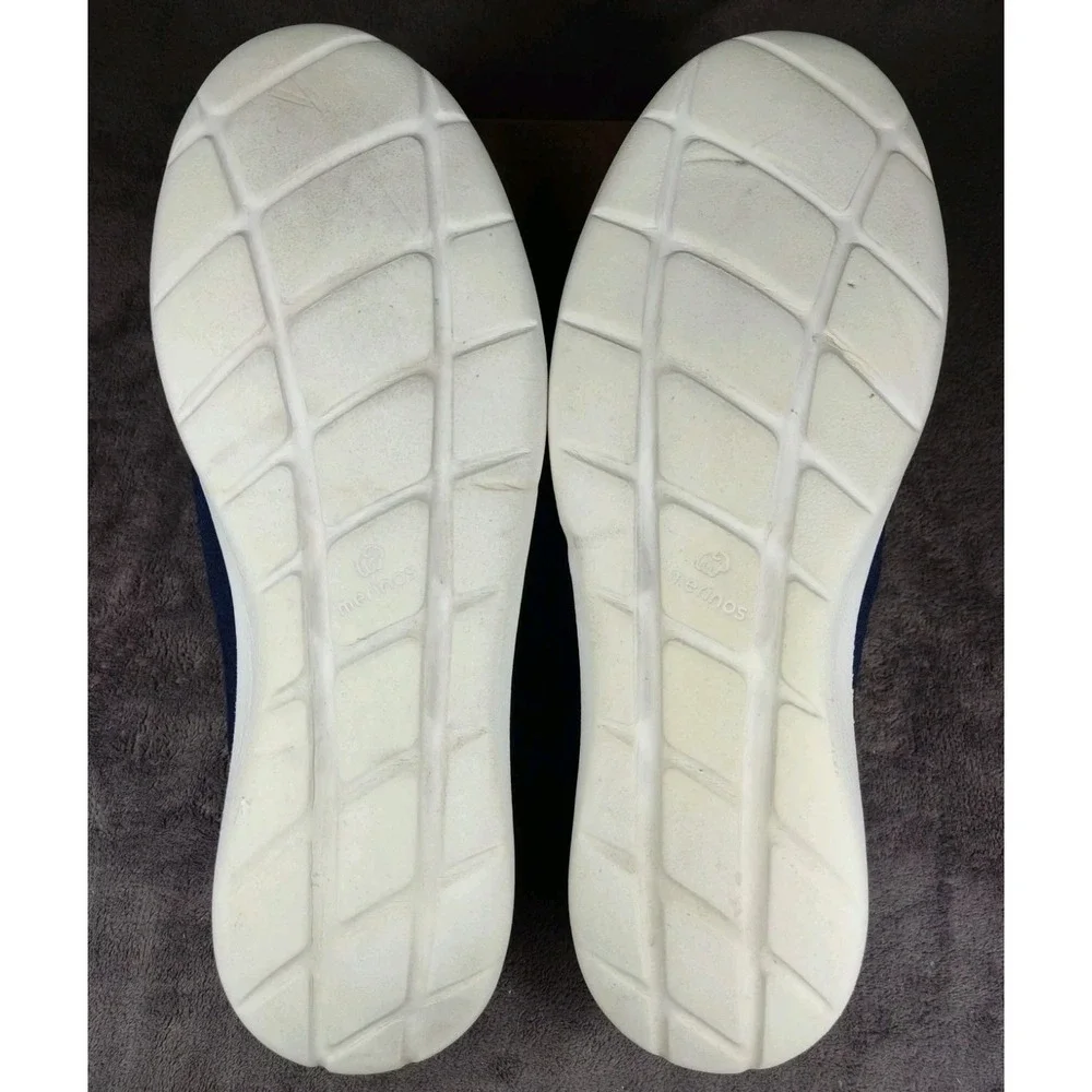 Merinos Wool Navy Blue Mens Slip On Size 13 Shoes Lightweight Comfort Casual - Picture 6 of 8